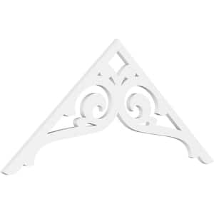 Pitch Bordeaux 1 in. x 60 in. x 27.5 in. (10/12) Architectural Grade PVC Gable Pediment Moulding