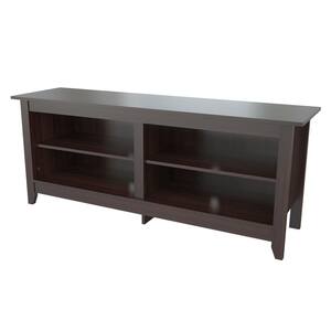 58 in. Brown Wood TV Stand Fits TVs Up to 60 in.
