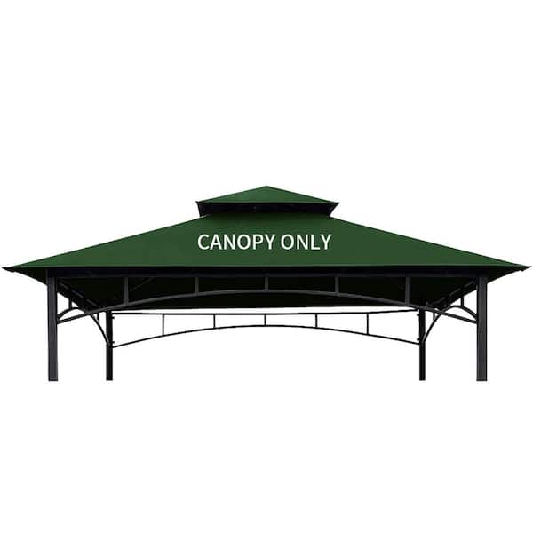 CoastShade 8 ft. x 5 ft. Grill BBQ Gazebo Tent Roof Top Forest in Green