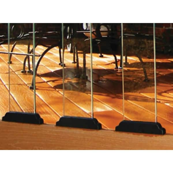 FORTRESS Pure View 40 in. W x 4 in. H Clear Glass Railing Balusters (Box of 5)