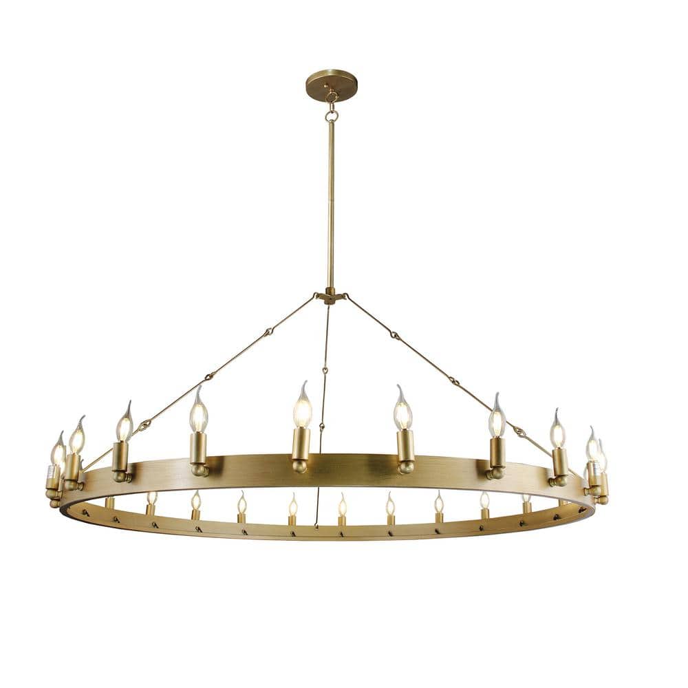 Verdun 24-Light Antique Gold Chandelier