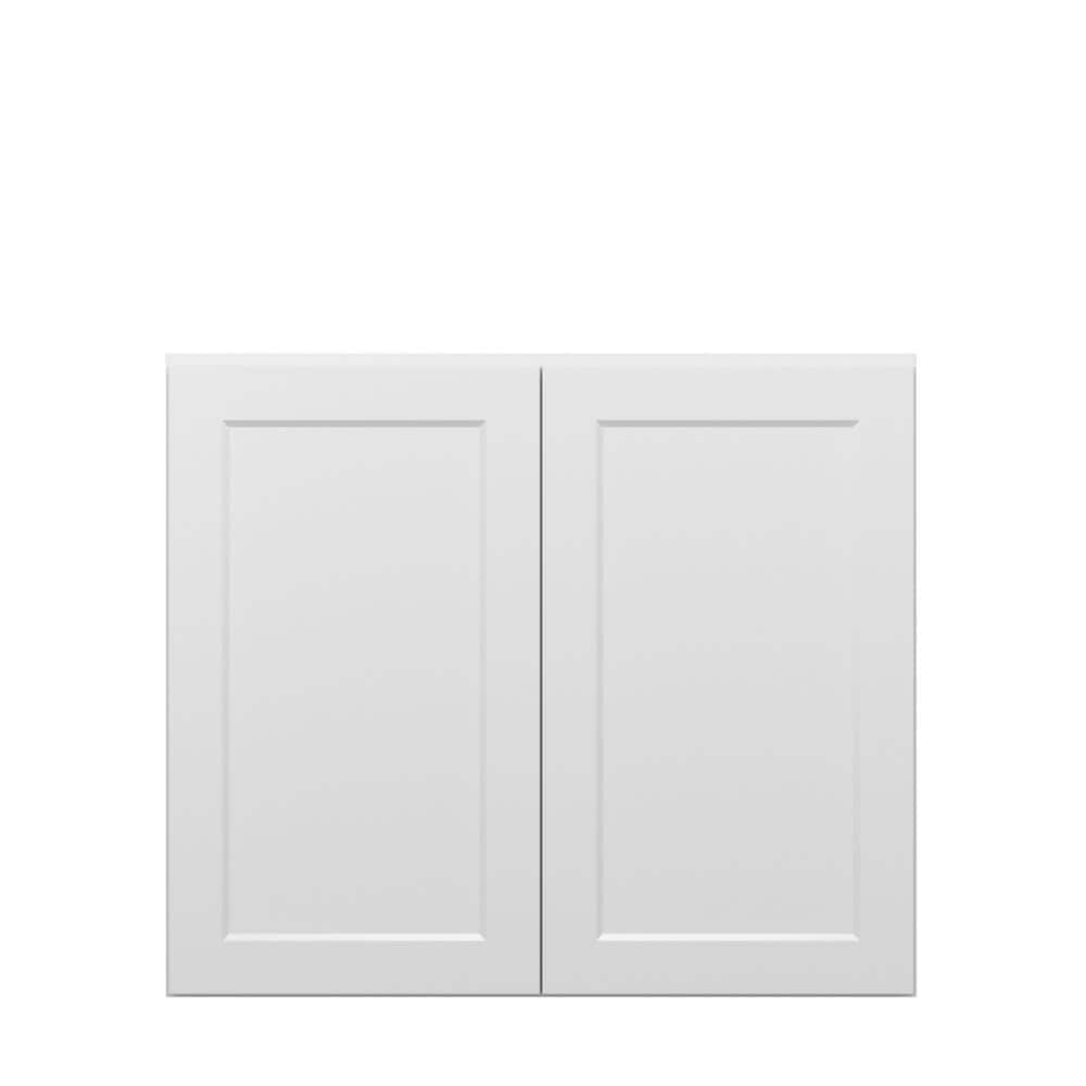 Norfolk Shaker 42 in. W x 36 in. H x 12 in. D in Painted White Plywood Asse