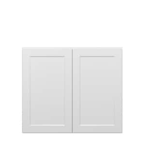 Norfolk Shaker 42 in. W x 36 in. H x 12 in. D in Painted White Plywood Assembled Wall Cabinet