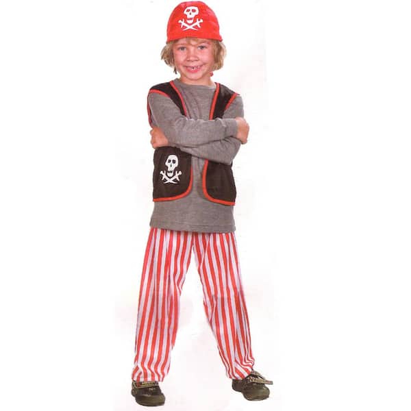 Einde temperament zelfmoord Northlight Gray and Red Pirate Boy Child Halloween Costume - Medium  34098899 - The Home Depot