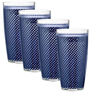 Fishnet 22 oz. Navy Insulated Drinkware (Set of 4)