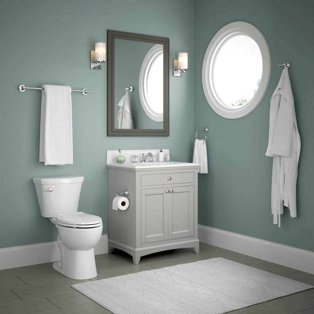 Polished Chrome Double Towel Hook with Mounting Hardware