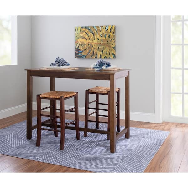 Brown counter height table discount