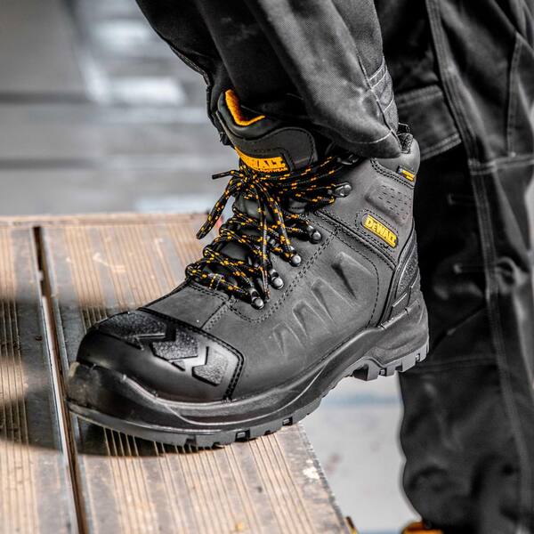 DEWALT Men's Hadley Waterproof Steel Toe 10.5X Work Boot Black
