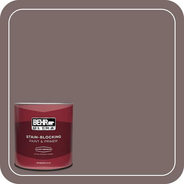 BEHR ULTRA 1 qt. Home Decorators Collection #HDC-NT-26 Muscatel Extra Durable Flat Interior Paint & Primer