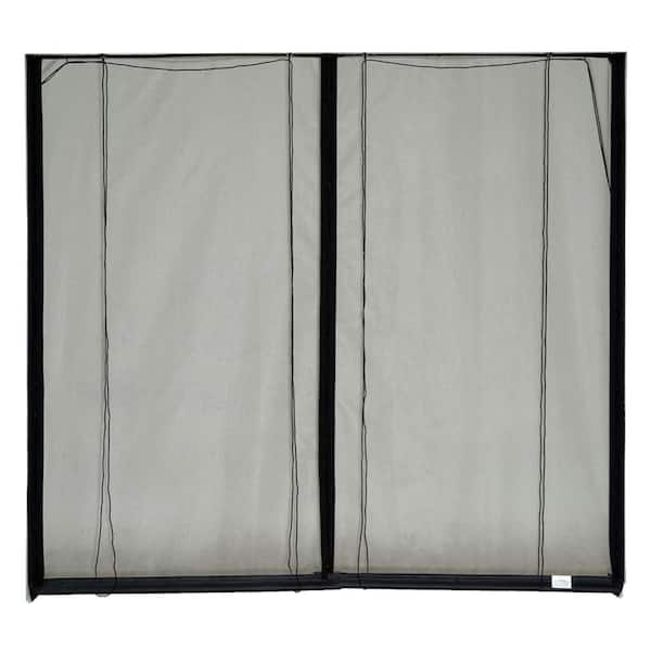 Fresh Air Screens 16 ft. x 8 ft. Roll-Up Garage Door Screen with 3 Zippers and Vinyl Rod Pocket