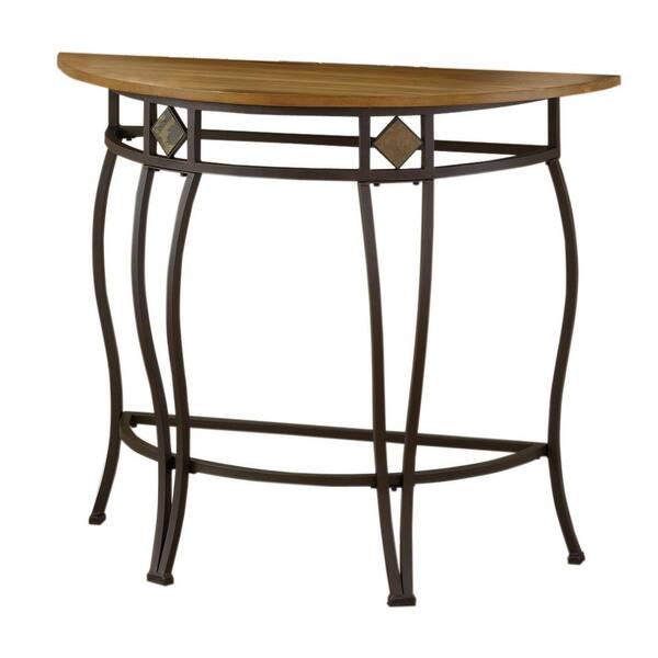 Hillsdale Furniture Lakeview Medium Oak and Copper Console Table