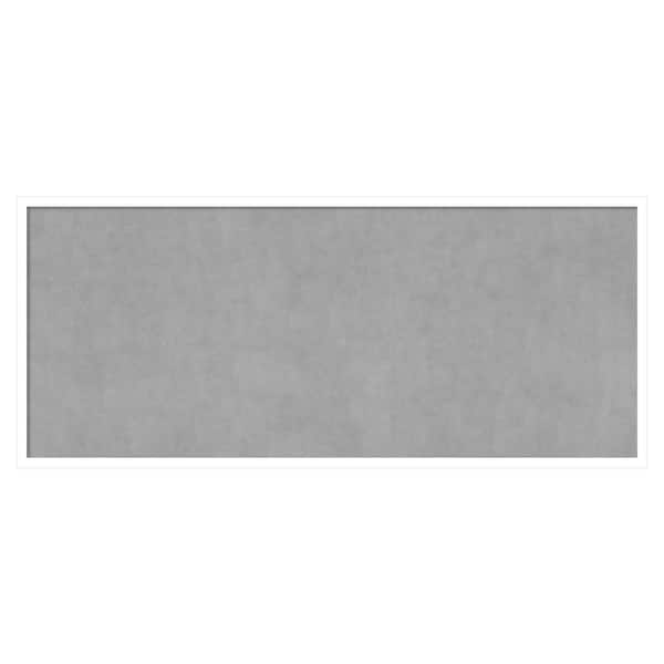 Amanti Art Svelte White 49 in. x 21 in. Framed Magnetic Board