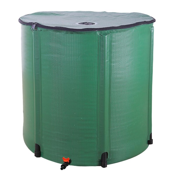200 Gal. Green Folding Rain Barrel Water Collector