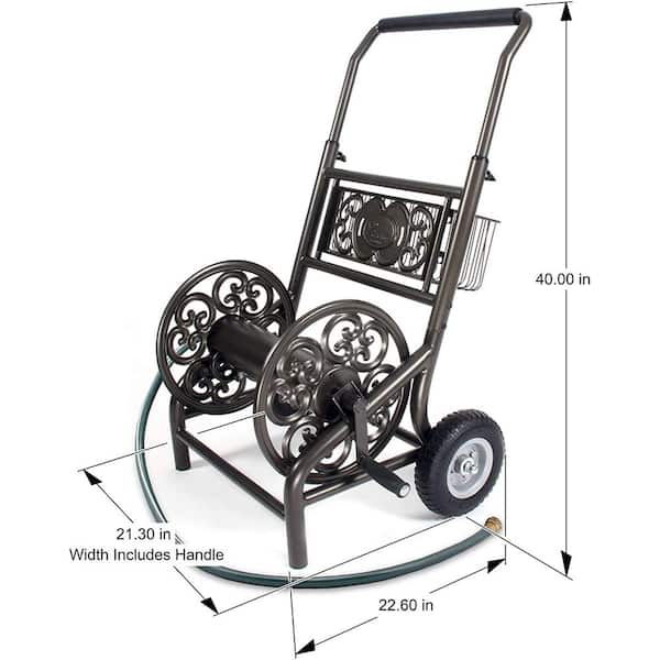 Liberty Garden Products 4 Wheel Hose Reel Cart Holds up to 350 Feet (2 Pack)
