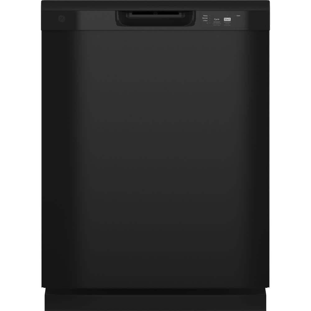 GE 24 in. Built-In Tall Tub Front Control Dishwasher in Black with Sanitize, Dry Boost, 55 dBA