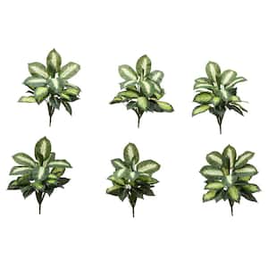 20 in. Artificial Golden Dieffenbachia Plant - Set of 6