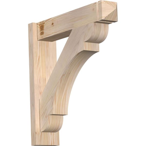 Ekena Millwork 6 in. x 24 in. x 24 in. Olympic Arts and Crafts Smooth Douglas Fir Outlooker