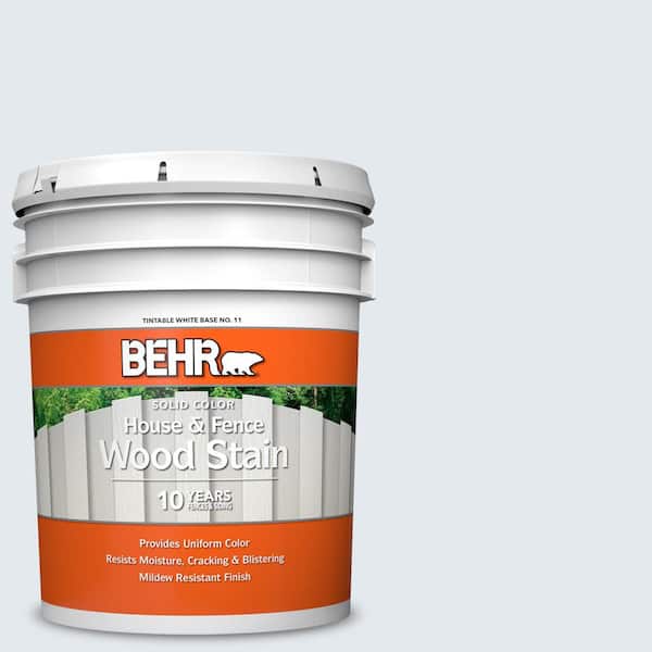 BEHR 5 gal. #740E-1 Dream Catcher Solid Color House and Fence Exterior Wood Stain