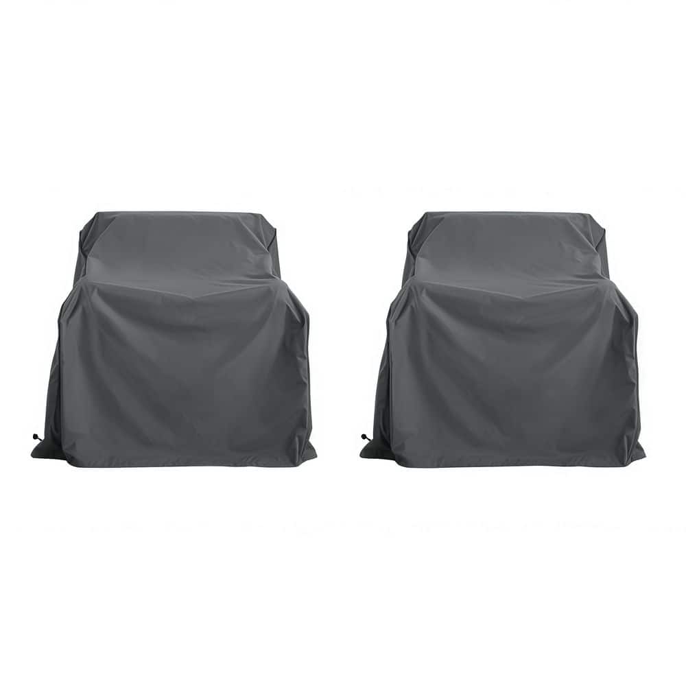 2-Piece Dark Gray Outdoor Club Chair Cover Set, UV & Weather Resistant Patio Furniture Protective Covers price history on PriceWatchPro