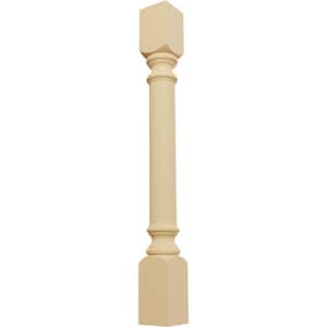 3-3/4 in. x 3-3/4 in. x 35-1/2 in. Unfinished Alder Traditional Cabinet Column