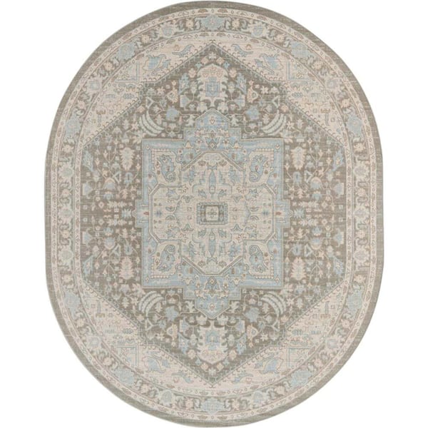Unique Loom Whitney Milano Cloud Gray 8 ft. x 10 ft. Area Rug