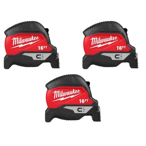 16ft Magnetic Tape Measure (3-Pack)
