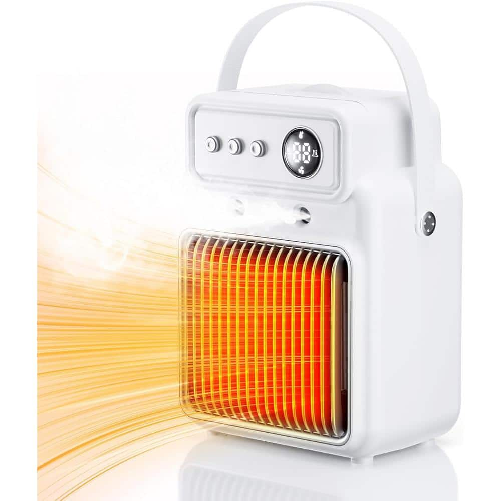 Ahfiwaso 1500-Watt Portable Convection Electric Space Heater - 3-in 1 ...