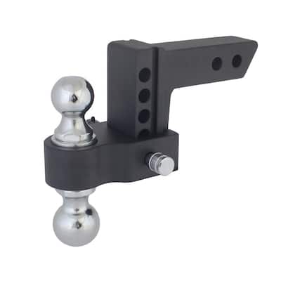 Blackout 0 in. - 4 in. Drop, 10000 lbs. Capacity Class IV Drop Hitch - Adjustable (2 in. Plus 2-5/16 in.)