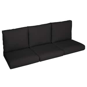 27 x 29 x 5 (6-Piece) Deep Seating Outdoor Couch Cushion in ETC Coal