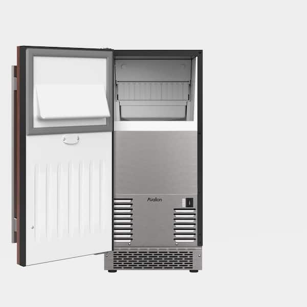 Avallon - 15 in. 56 lb. Built-In and Freestanding Ice Maker in Panel Ready
