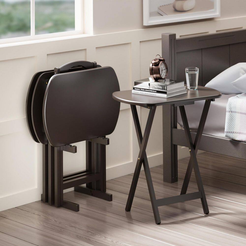 Corbett 15.75 In Coffee Oversized 5-Pc Snack/End Table Set - thumbnail 7