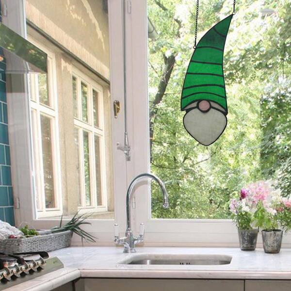 River Of Goods Green Garden Gnome, Kitchen Garden Windows Over Sink Home Depot