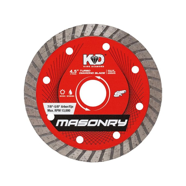 4-1/2 in. Masonry Material Cutting Turbo Rim Diamond Blade