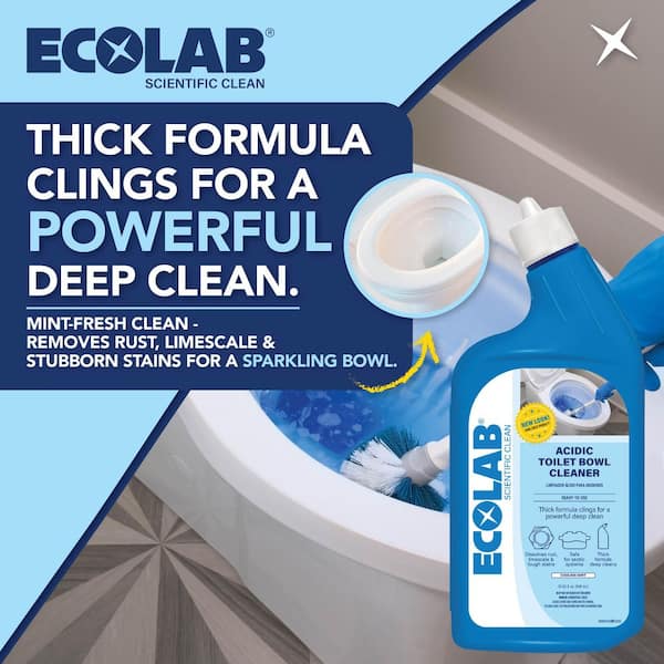 32 oz. Acidic Toilet Bowl Cleaner and Limescale Remover for Bathroom Toilets and Urinals (6-Pack)