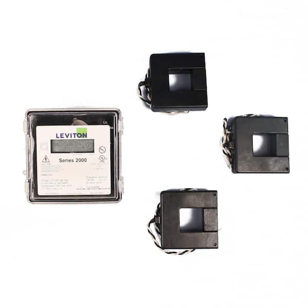 Leviton 3K24D-16D Series 3000 240V 3P3W 1600A Indoor Meter Kit with 3 Split Core CTs 