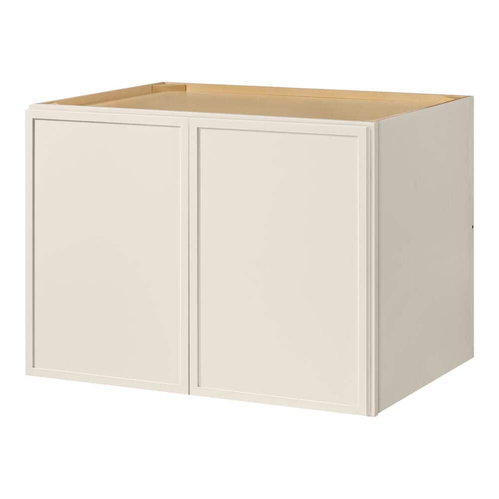 Leyton 33 in. W x 24 in. D x 24 in. H Ready to Assemble Plywood Slim Shaker Wall Bridge Kitchen Cabinet in Antique White price history on PriceWatchPro