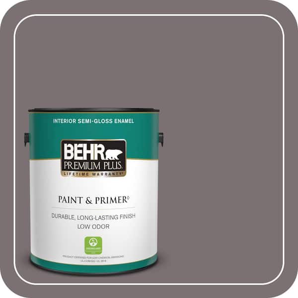 BEHR PREMIUM PLUS 1 gal. Home Decorators Collection #HDC-AC-27 Heather Sachet Semi-Gloss Enamel Low Odor Interior Paint & Primer