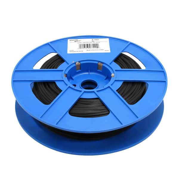 1/8 in. (0.125 in.) x 250 ft. Black Screen Spline Roll