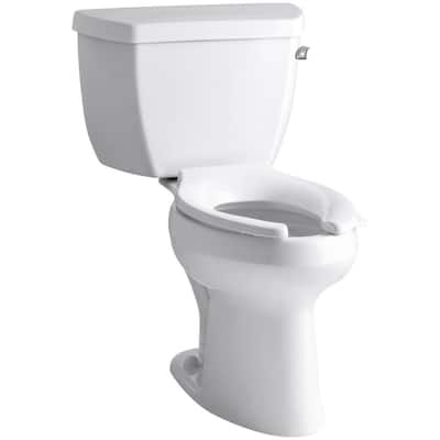 Highline Classic 2-piece 1.6 GPF Single Flush Elongated Toilet in White