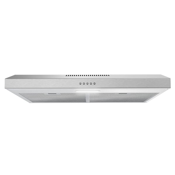 Streamline 30 in. Carmine Ducted Under Cabinet Range Hood in Brushed Stainless Steel with Mesh Filter,Push Button Control,LED Light