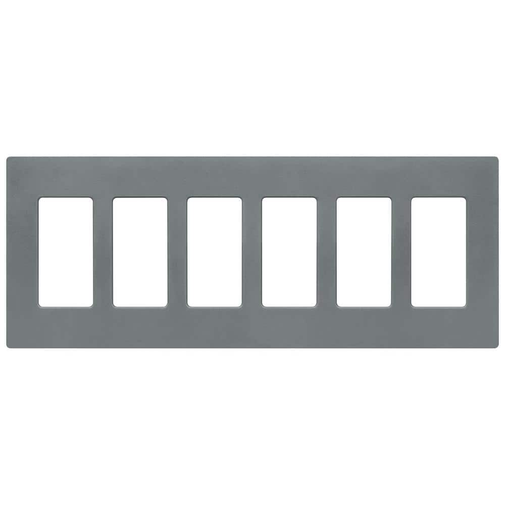 Claro 6 Gang Wall Plate for Decorator/Rocker Switches, Satin, Slate (SC-6-SL) (1-Pack) price history on PriceWatchPro