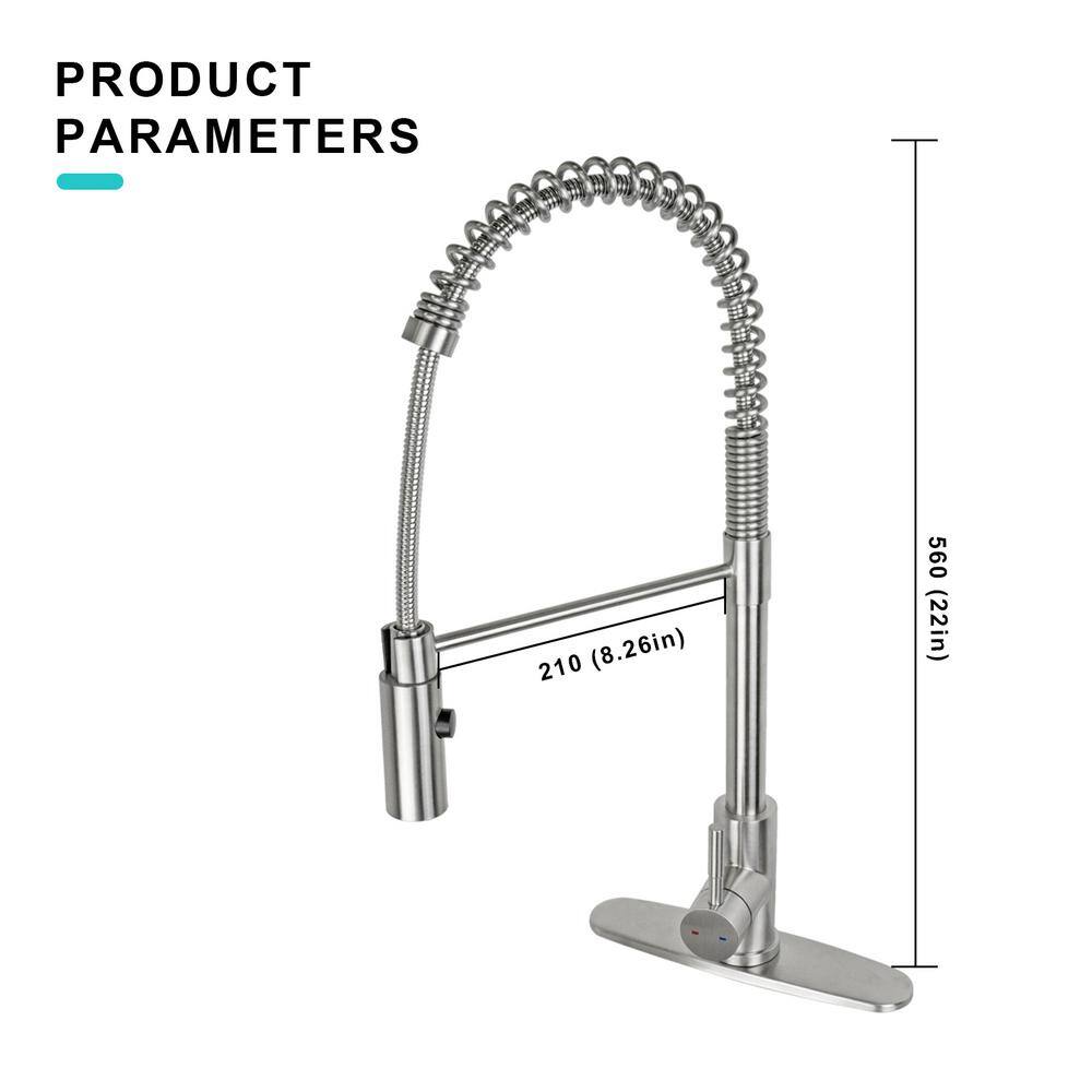 30-Inch Stainless Steel Farmhouse Apron-Front Sink with Pull Down Faucet