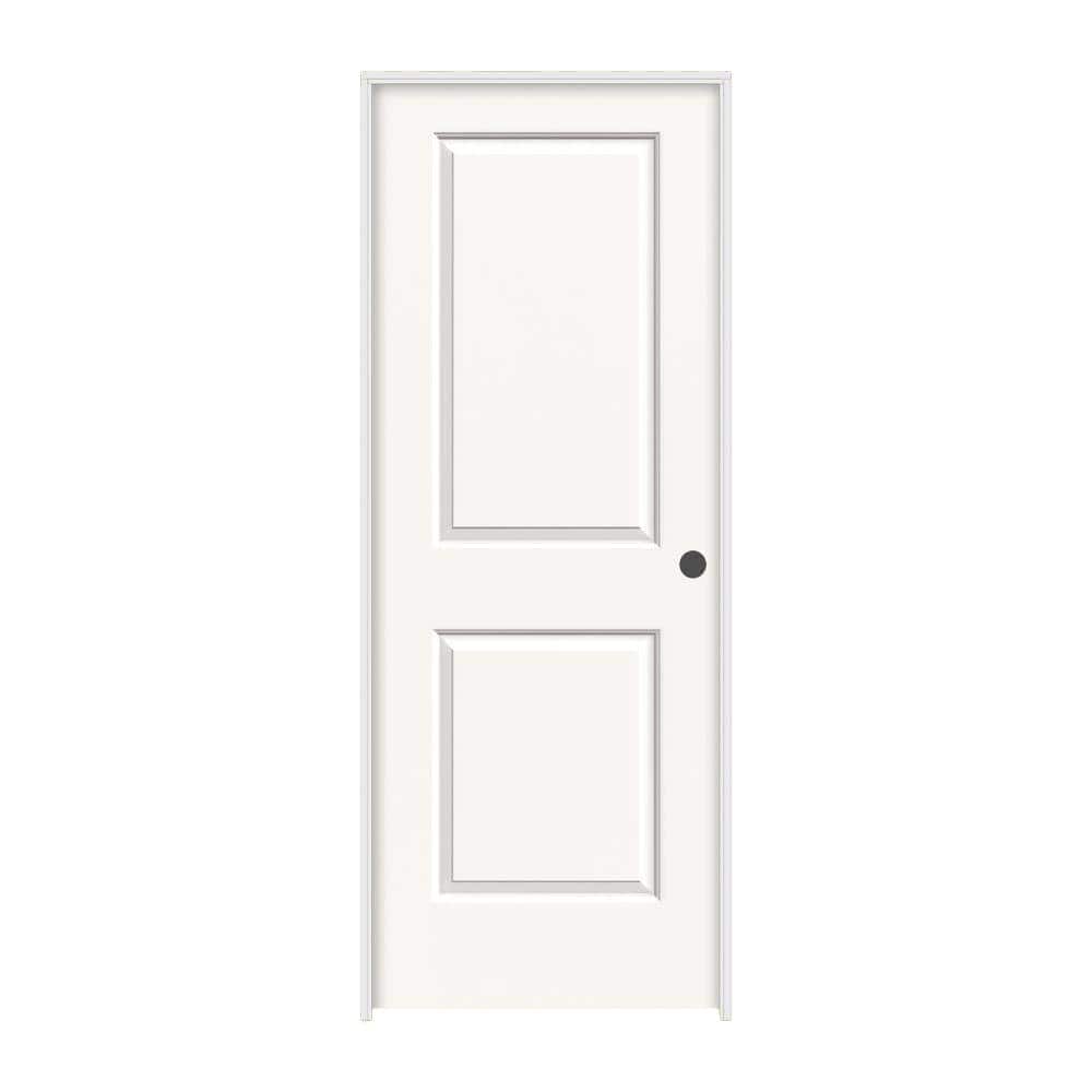 JELD-WEN 36 in. x 80 in. Carrara 2 Panel Left-Hand Solid Core