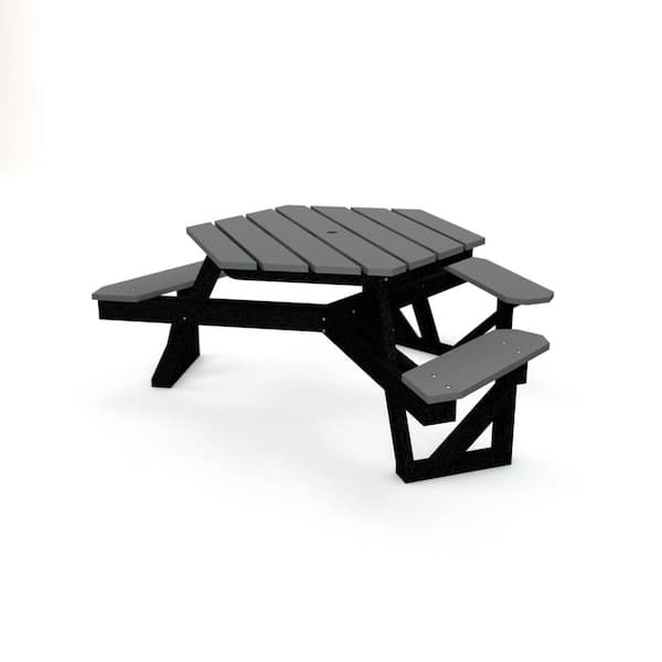 Frog Furnishings Hex ADA Table - Gray
