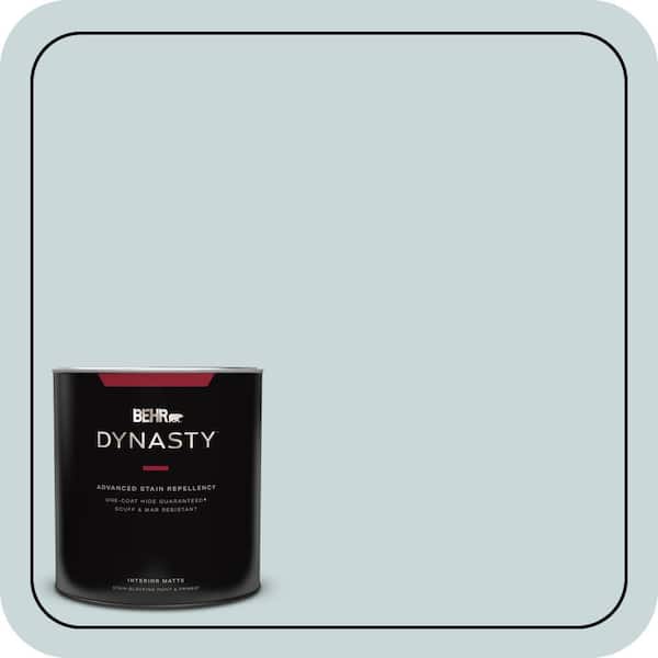 BEHR DYNASTY 1 qt. #PPU13-16 Offshore Mist One-Coat Hide Matte Interior Stain-Blocking Paint & Primer