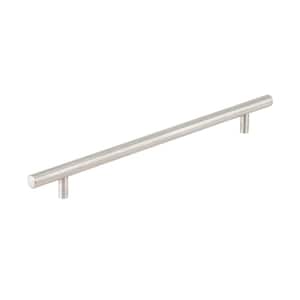 Tivoli Collection 10 1/8 in. (257 mm) Brushed Stainless Steel Modern Cabinet Bar Pull