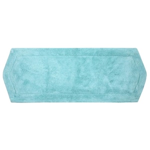Waterford Collection 100% Cotton Tufted Bath Rug, 22 in. x60 in. Runner, Turquoise