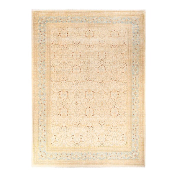 Solo Rugs Mogul One-of-a-Kind Traditional Ivory 10 ft. 2 in. x 14 ft. 2 in. Oriental Area Rug
