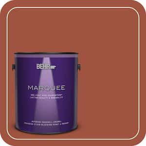 1 gal. #MQ1-25 Kalahari Sunset One-Coat Hide Eggshell Enamel Interior Paint & Primer