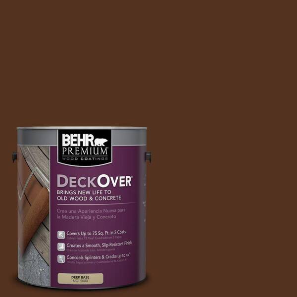BEHR Premium DeckOver 1 gal. #SC-123 Valise Solid Color Exterior Wood and Concrete Coating